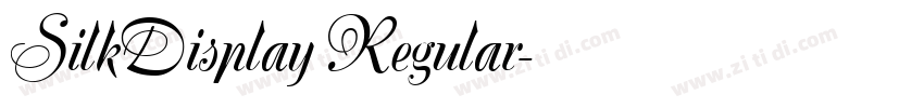 SilkDisplay Regular字体转换